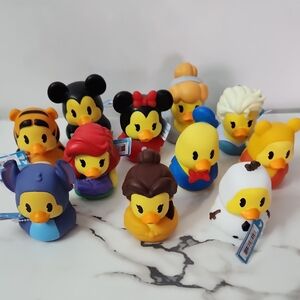 Disney Character Rubber Duck Collection - Yellow, Black, Blue